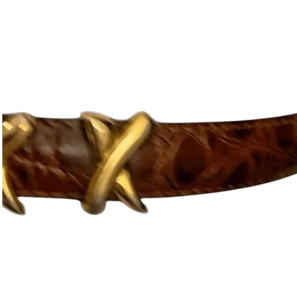 Made‎ In France Leather Alligator Look Belt